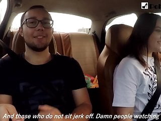 Girl Jerks Off A Guy And Masturbates Herself While Driving free video