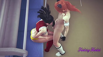 Boku No Hero Hentai 3D - Momo Sex In A Train Blowjob And Fucked - Japanese Manga Anime Cartoon Porn free video